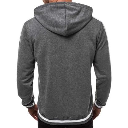Casual Solid Long Sleeve Hoodie - Image 3