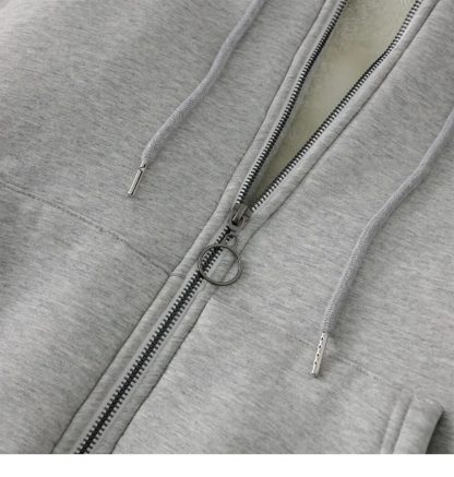 Thick Zippered Sweatshirt Hoodies - Image 6