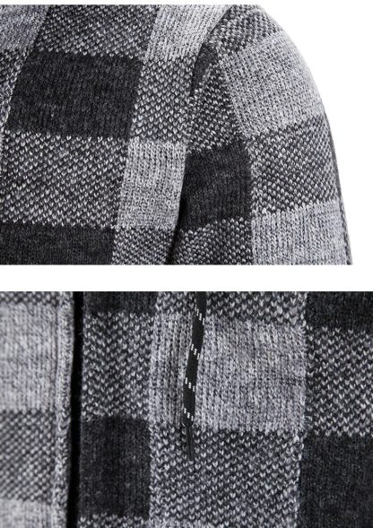 Checkered Warm Hooded Sweaters - Image 6