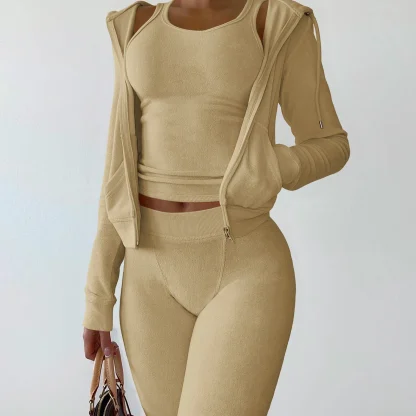 Jogger Suit with Vest and Hoodie - Image 6