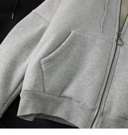 Thick Zippered Sweatshirt Hoodies - Image 7