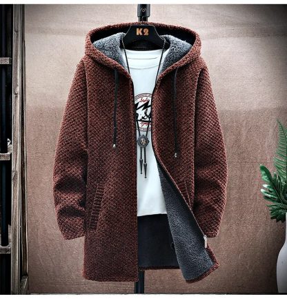 Solid Long Winter Hoodie - Image 5
