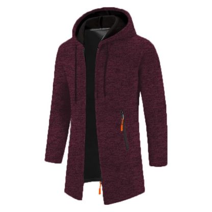 Zip-Up Sweatshirts LongSleeve Knit Hoodie - Image 7