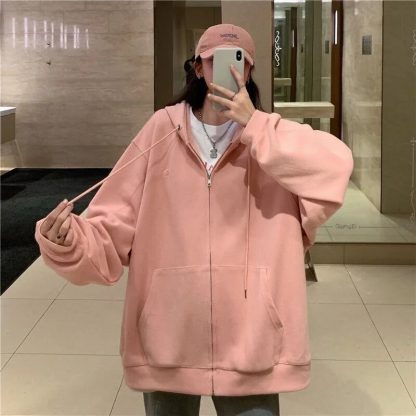 Casual Chic Zip-Up Hoodie - Image 4