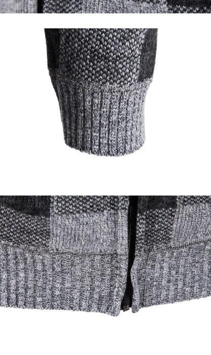 Checkered Warm Hooded Sweaters - Image 7