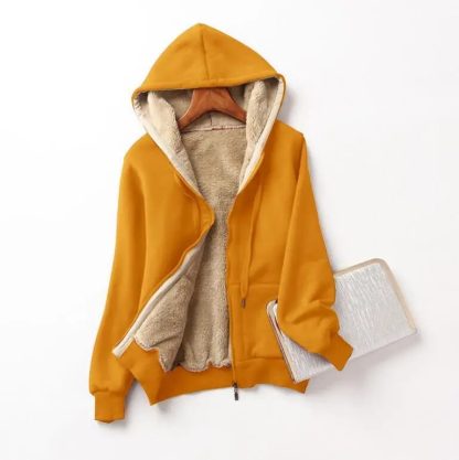 Solid Long Sleeve Sweatshirts Hoodie - Image 5