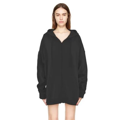 Zipper-up Sweatshirt Hoodie