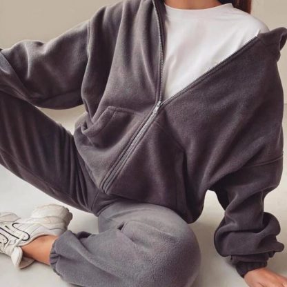 Cozy Hoodie  and Pants Set - Image 4