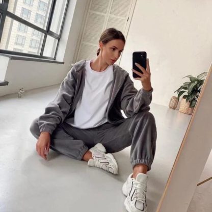 Cozy Hoodie  and Pants Set - Image 5