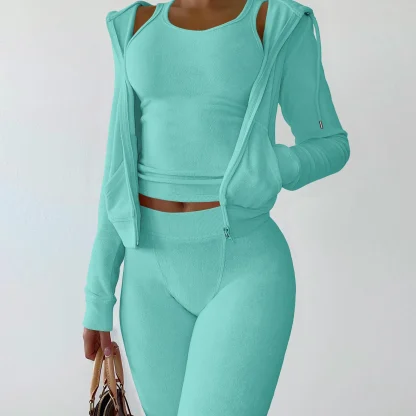 Jogger Suit with Vest and Hoodie - Image 5
