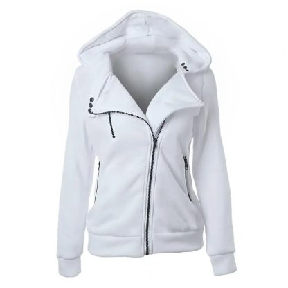 Stylish Slash Zipper Hoodie