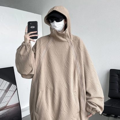 Side Zipper Oversized Hoodies - Image 5