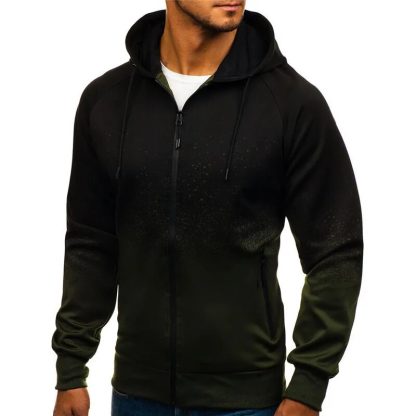 Streetwear Gradient Hoodie Jackets