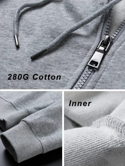 Spring Long Sleeve Zip Hoodies - Image 5