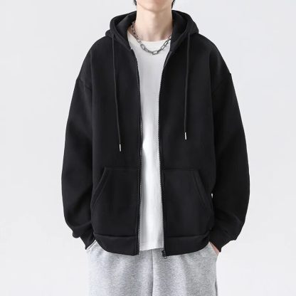 Spring Long Sleeve Zip Hoodies