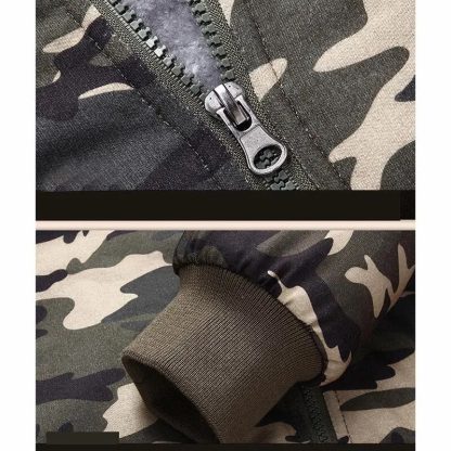 Fleece Thick Camo Sweater - Image 4