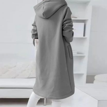 Mid-Length Style Zip-Up Hoodie - Image 5
