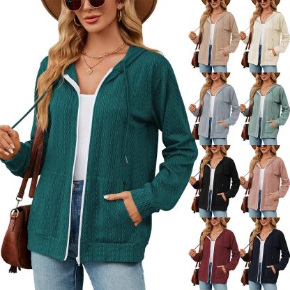 Loose Long-sleeved Hoodie - Image 5