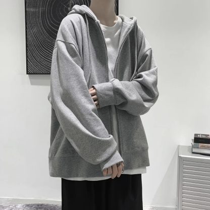 Classic Oversized Zippered Hoodies - Image 2