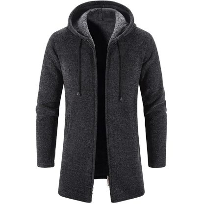 Versatile Winter Long Hoodie Coat - Image 2