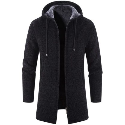 Versatile Winter Long Hoodie Coat - Image 4