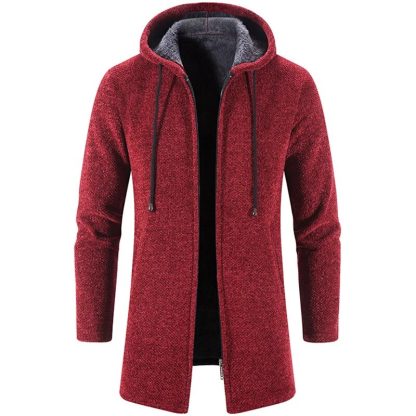 Versatile Winter Long Hoodie Coat - Image 5