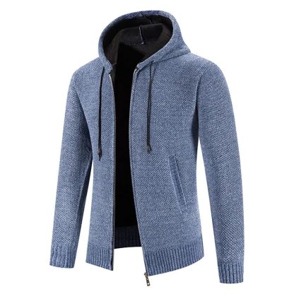 Warm Winter Hooded Sweatercoat - Image 5
