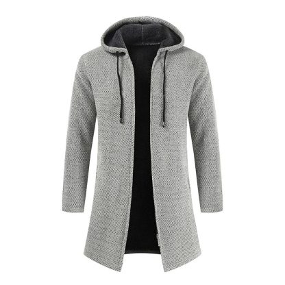 Solid Comfort Warm Hoodie - Image 2