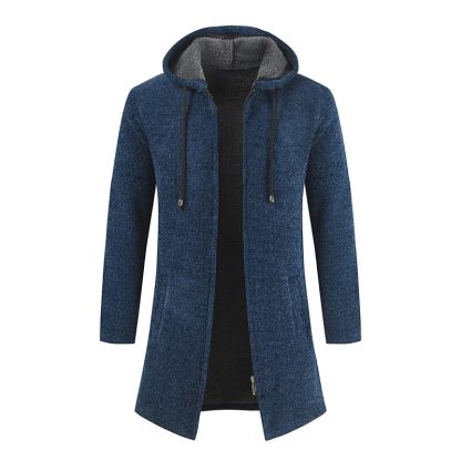 Solid Comfort Warm Hoodie - Image 3