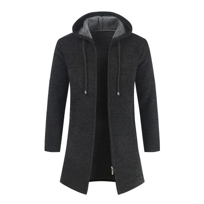 Solid Comfort Warm Hoodie - Image 4