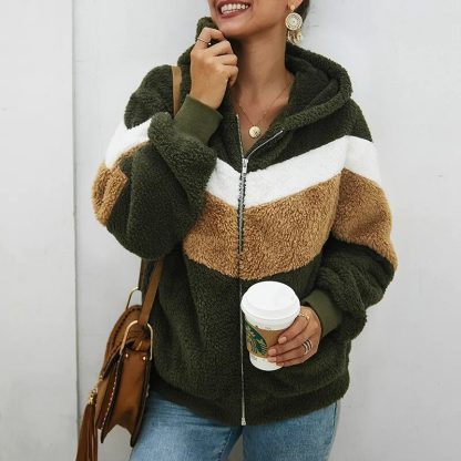 Thick Cozy Plush Coat Hoodie - Image 3