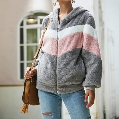 Thick Cozy Plush Coat Hoodie - Image 6