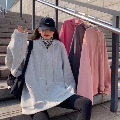 Casual Chic Zip-Up Hoodie - Image 6