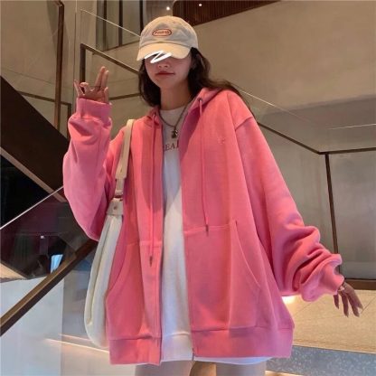 Casual Chic Zip-Up Hoodie - Image 3