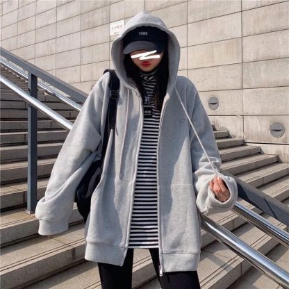 Casual Chic Zip-Up Hoodie - Image 5