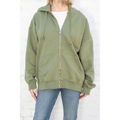 Casual Cozy Zip-Up Hoodie - Image 4