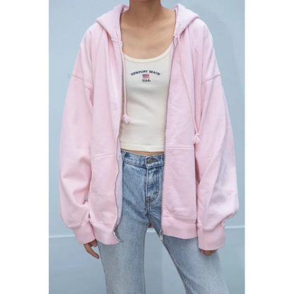 Casual Cozy Zip-Up Hoodie - Image 5