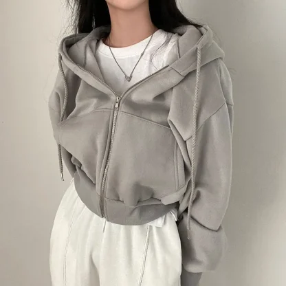 Zip-Up Sweatshirts Hoodie - Image 4