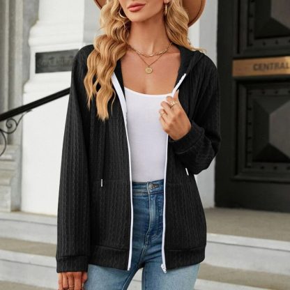 Casual Cozy Style Drawstrings Hoodie - Image 4