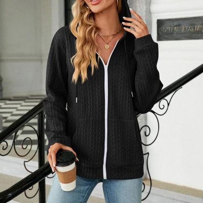 Casual Cozy Style Drawstrings Hoodie