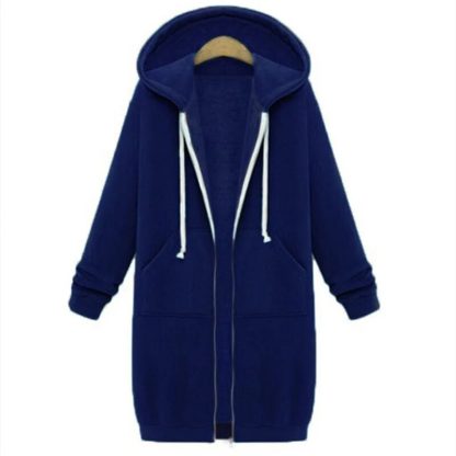 Cozy Comfort Loose Fit Hooded Coat - Image 5