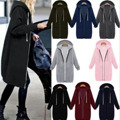 Cozy Comfort Loose Fit Hooded Coat - Image 7