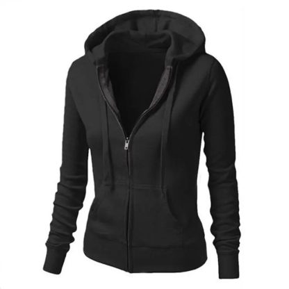 Simple Drawstring Hooded Coats