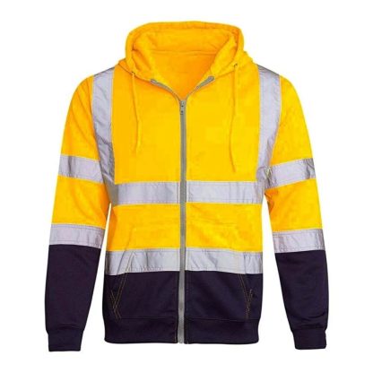 High Vest Reflective Zip-Up Hoodie - Image 2