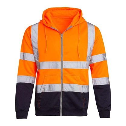 High Vest Reflective Zip-Up Hoodie