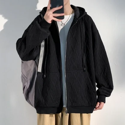 Stylish Men's Oversize Zip-Up Hoodies - Image 10