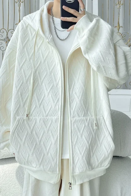 Stylish Men's Oversize Zip-Up Hoodies - Image 6