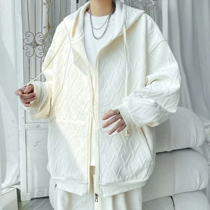 Stylish Men's Oversize Zip-Up Hoodies - Image 4