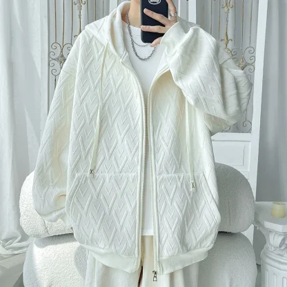 Stylish Men's Oversize Zip-Up Hoodies - Image 2