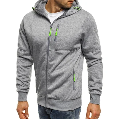 Casual Hooded Zipper Jacket